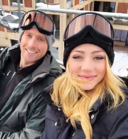 Abby with her brother Tyler at the Skiing point